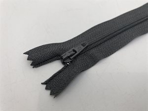 Spiral / nylon lynlås i mørk grå